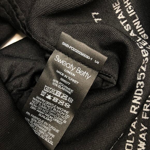 NEW Sweaty Betty Stamina Longline Sports Bra Black Womens XS - Picture 5 of 7